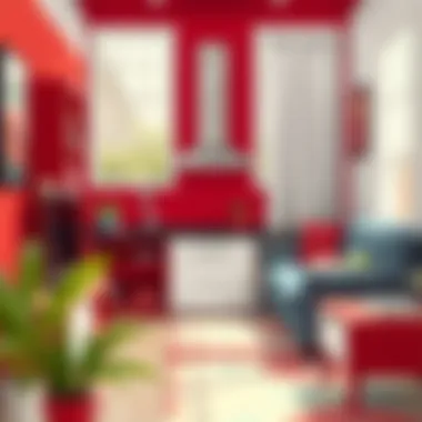 Creative applications of red in design