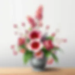 Decorative kokina flower arrangement