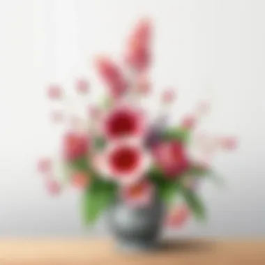 Decorative kokina flower arrangement