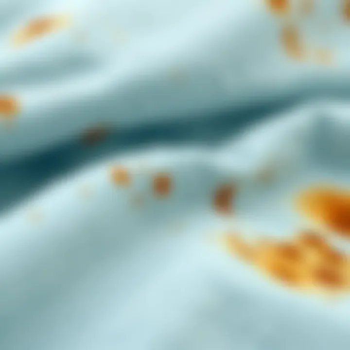 Different Fabric Types with Tea Stains Different fabric types with tea stains