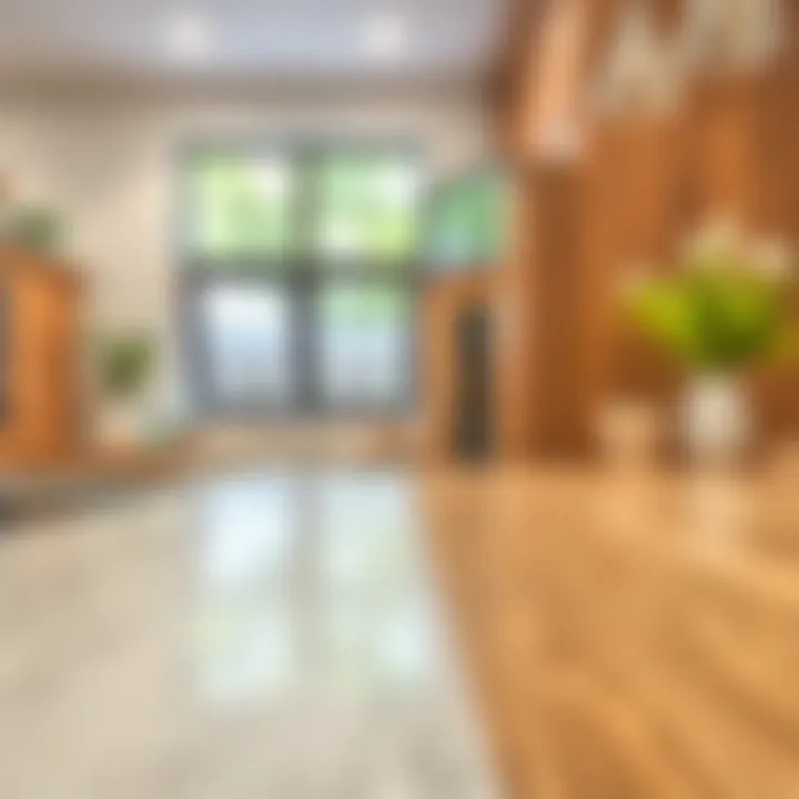 Comparison of laminate counter material with alternatives.