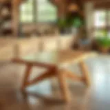 Unique Wooden Table Design Crafted wooden table with unique design