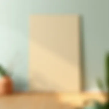 Pristine MDF Board Ready for Transformation A pristine MDF board ready for painting