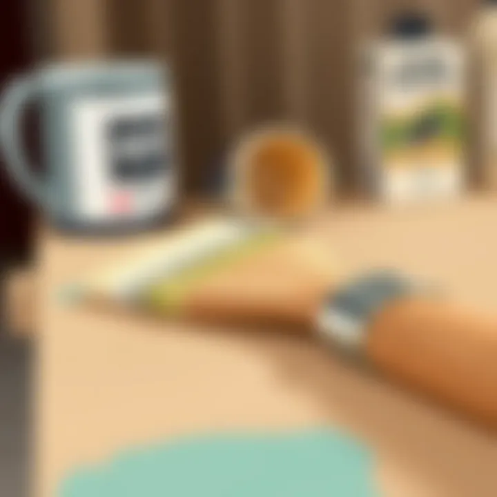 Detailed Look at Painting Techniques on MDF Close-up of the painting technique on MDF