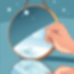 Crystal clear mirror reflection