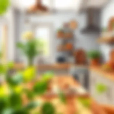 Charming Wooden Countertop Rustic wooden kitchen countertop