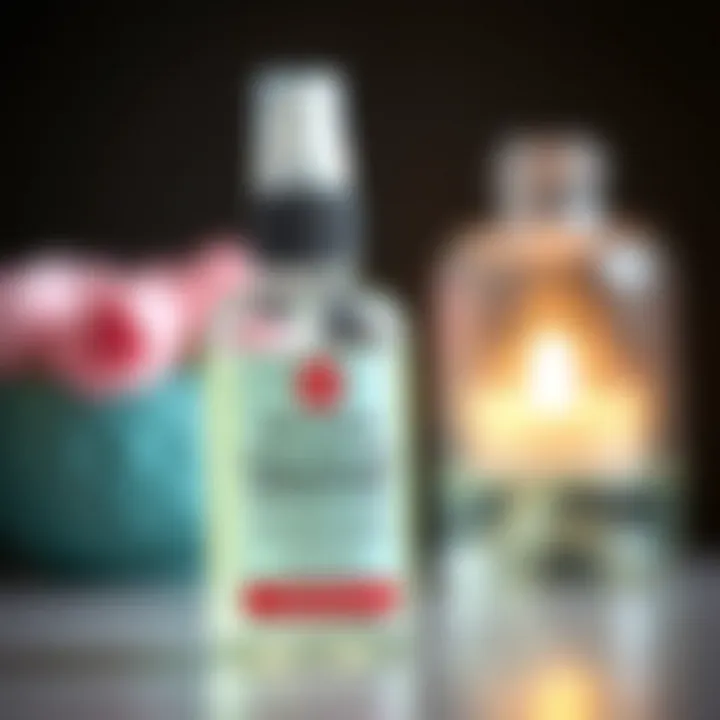 A close-up of a bottle of nail polish remover