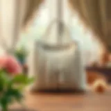 Elegant Paper Rope Bag Design A beautifully crafted paper rope bag displayed on a table