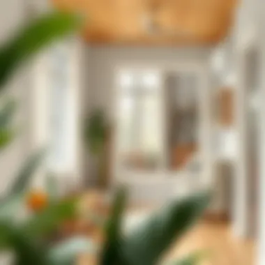 Efficient Space Utilization in Prefabricated Interiors Interior of a prefabricated house highlighting efficient space utilization