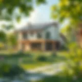 Modern prefabricated house design showcasing sustainable architecture