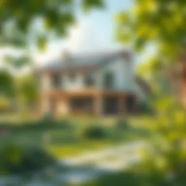 Sustainable Architecture in Prefabricated Homes Modern prefabricated house design showcasing sustainable architecture