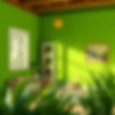 Psychological Effects of Green Color An artistic representation of the psychological effects of green color