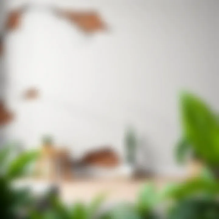 Renovated Wall Post Treatment A renovated wall after effective damp treatment