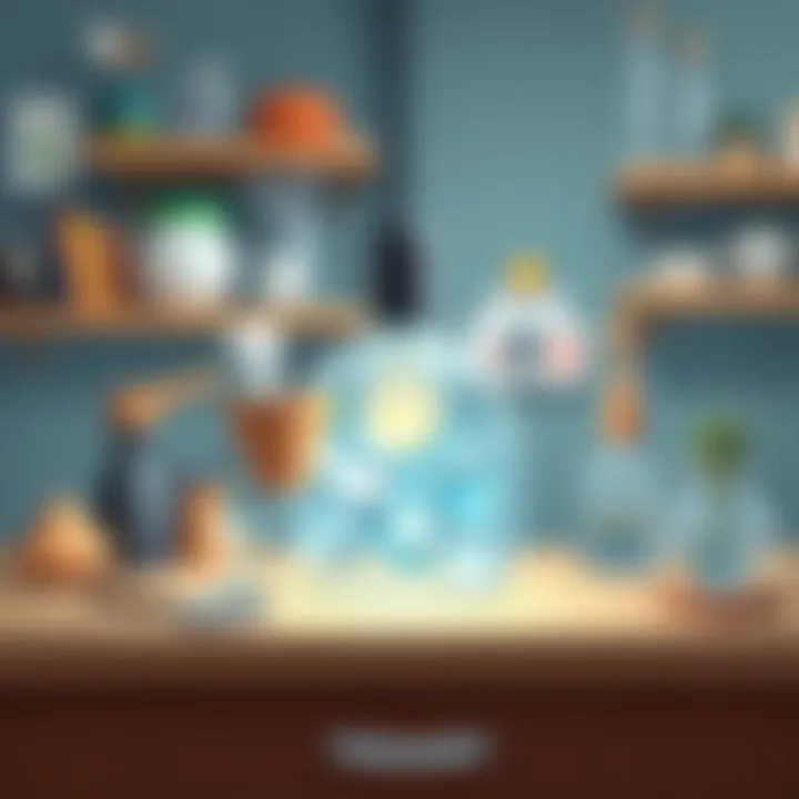 Illustration showcasing various silicon applications in daily life.