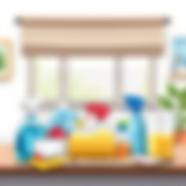 Essential cleaning supplies for roller blinds