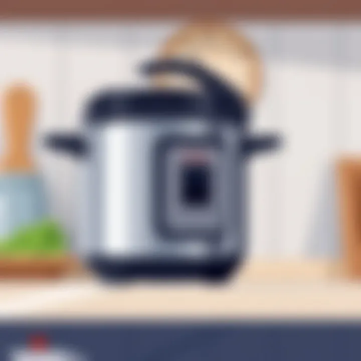 Caring for Your Pressure Cooker A well-maintained pressure cooker on a shelf