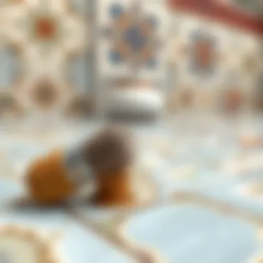 Detailed application technique for oil painting tiles