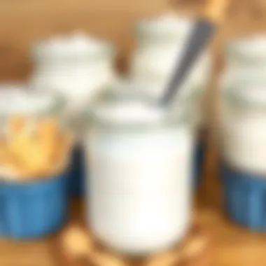 Yogurt Cultures for Fermentation Yogurt cultures in small containers